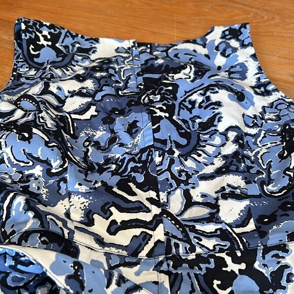 H&M Dress Sleeveless bluesโon whiteโ12 - Picture 4 of 9